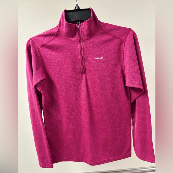 Patagonia capilene midweight Pink Quarter-Zip Pullover Size XL (14)‎ - Picture 1 of 4